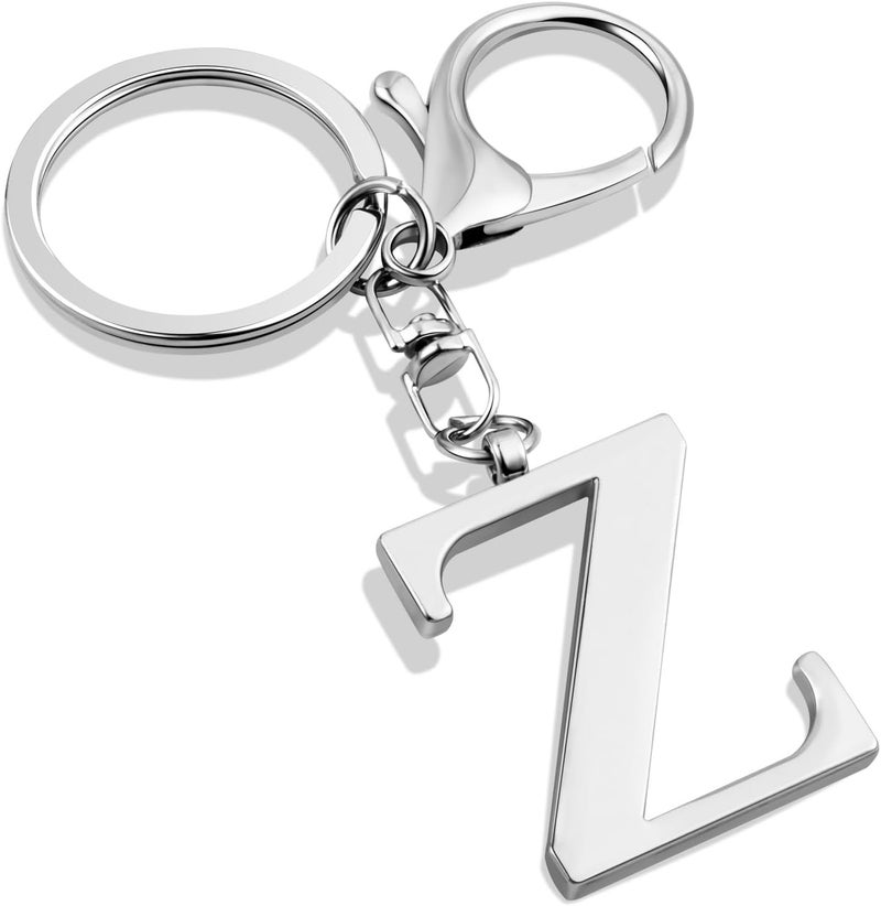 LAXPICOL Gold Letter A-Z Keychain for Women Bag Charms Purse Charms For Handbags Metal Alphabet Initial Letter Keychain - Image 1